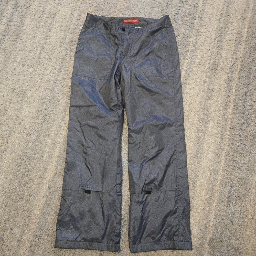Vintage Unionbay Nylon Parachute Pants Grey Y2K Cargo Techwear Baggy Size 7